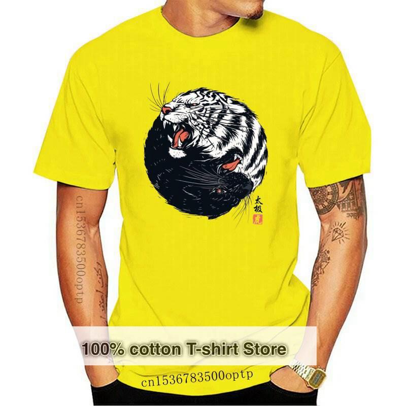 

Men' T-Shirts Taichi Tiger Cool T Shirts Maneater Mens Unique Tops & Tees High Quality Pure Slim Fit White Tee ShirtsMen, Beige