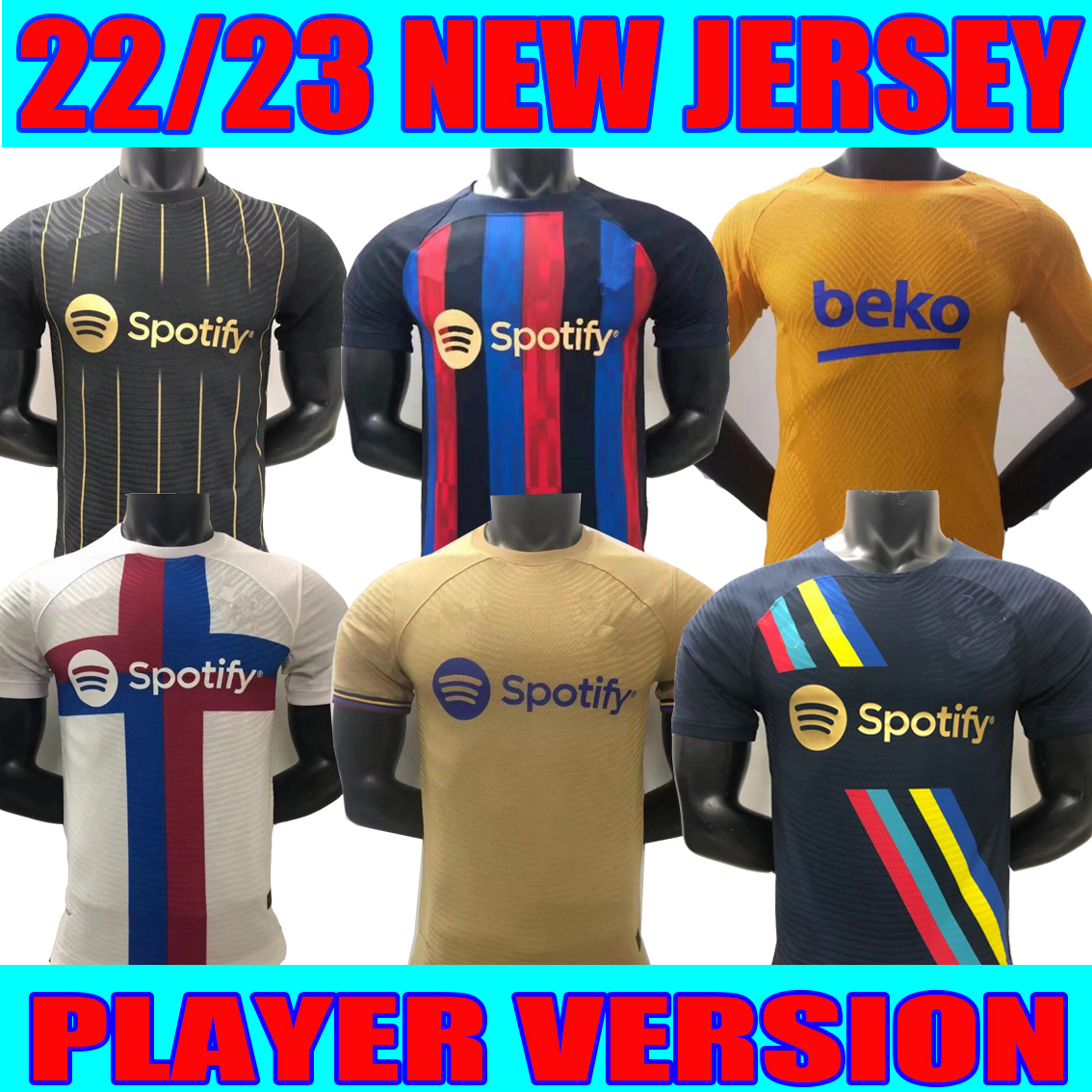 

player version soccer jersey Camisetas de football MEMPHIS PEDRI ADAMA AUBA FERRAN home away 23 22 ANSU FATI 2023 2022 F. DE JONG DEST DAVI ALVES kit shirt men, 22 23 player version