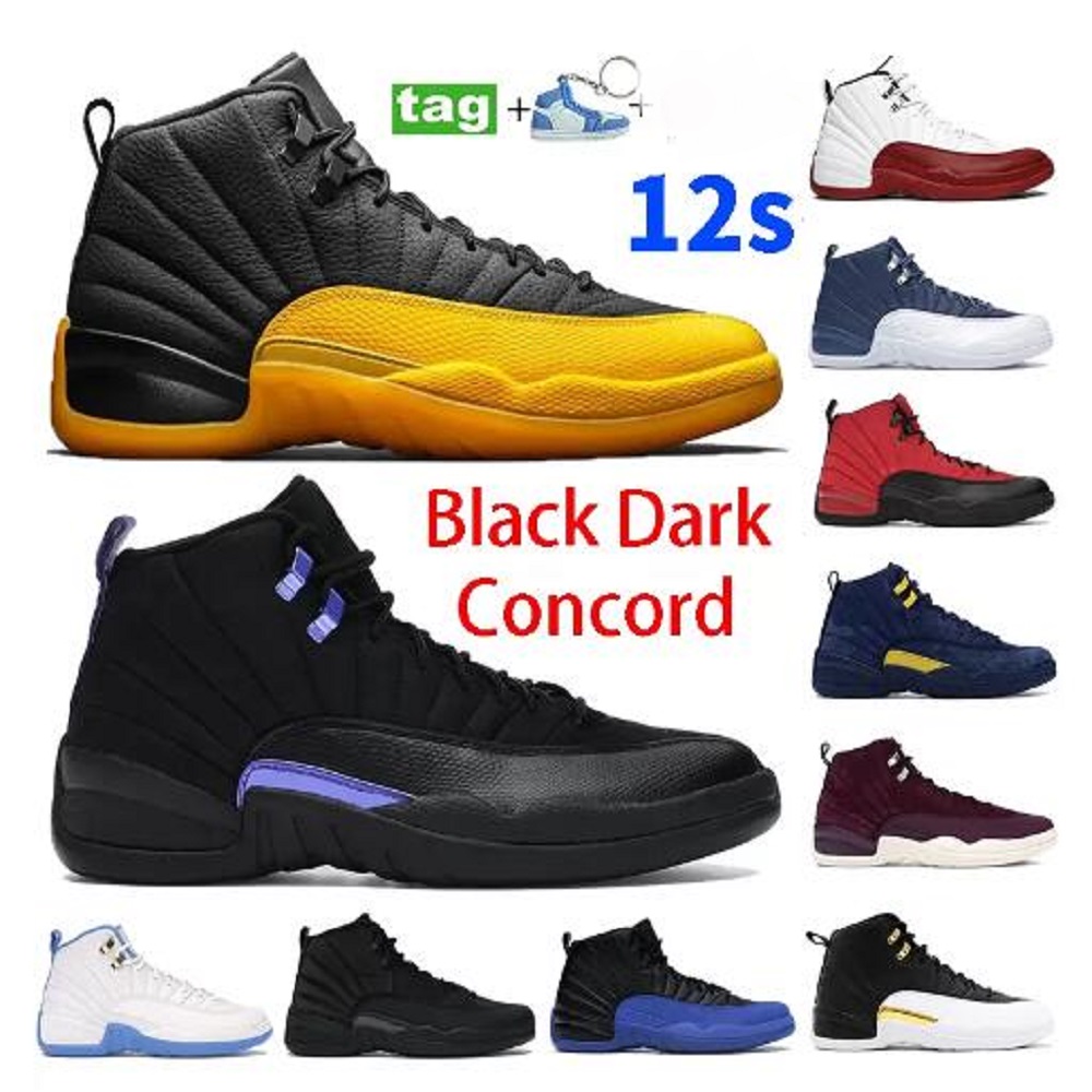 

Top Quality Low Easter 12 Mens Basketball Shoes Black University Gold Indigo Flu Game Dark Concord Jordn 12s Ovo White Reverse Taxi Fiba, # 49