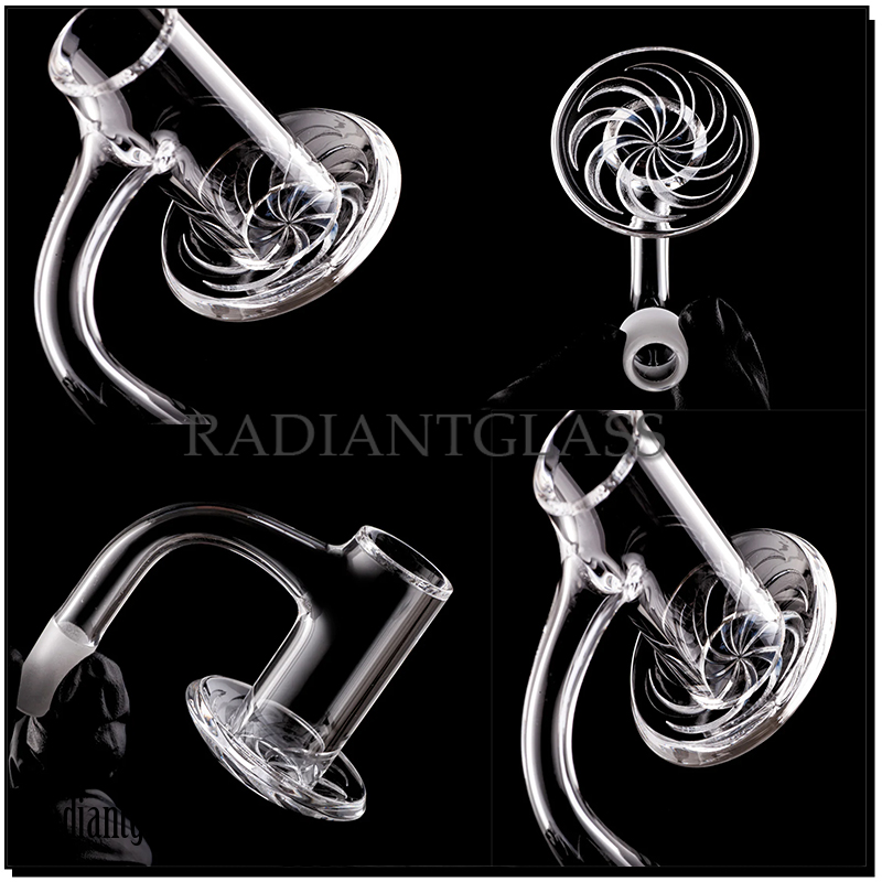 

Amecrian Smoking Quartz Banger 20mm Beveled Edge top Bucket female 14mm 18mm for Smoking dab rig Glass Water Bongs