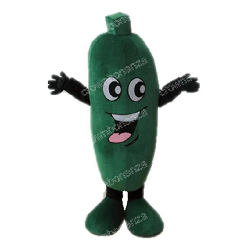

Halloween Green Cucumber Mascot Costume Cartoon Vegetable Anime theme character Adults Size Christmas Carnival Birthday Party Outdoor Outfit, As picture