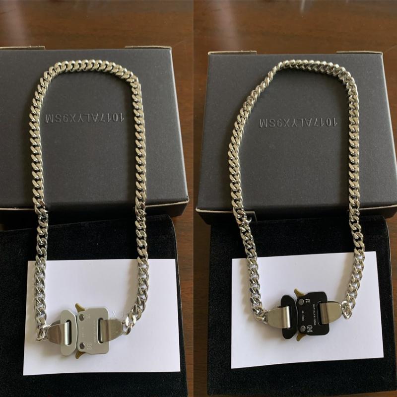 

Chains CHAIN NECKLACE Men Women 1017 ALYX 9SM Necklaces Signature Metal BuckleChains