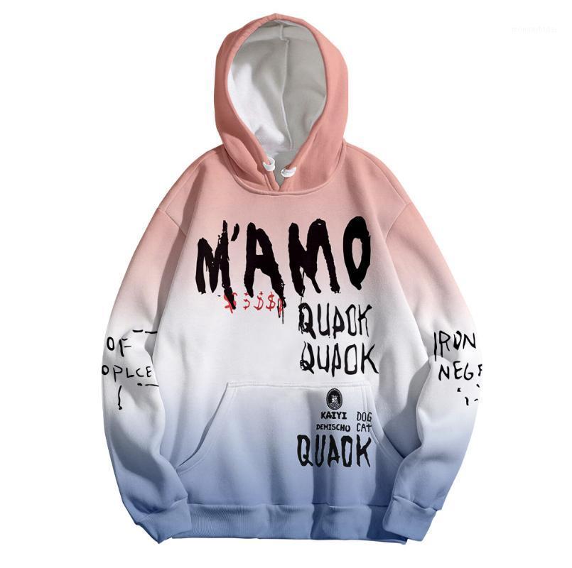 

Men' Hoodies & Sweatshirts 2022 Autumn And Winter Gradient Color Fashion Hoodie 3D Printing Graffiti Pattern Couple Pullover Casual Sports