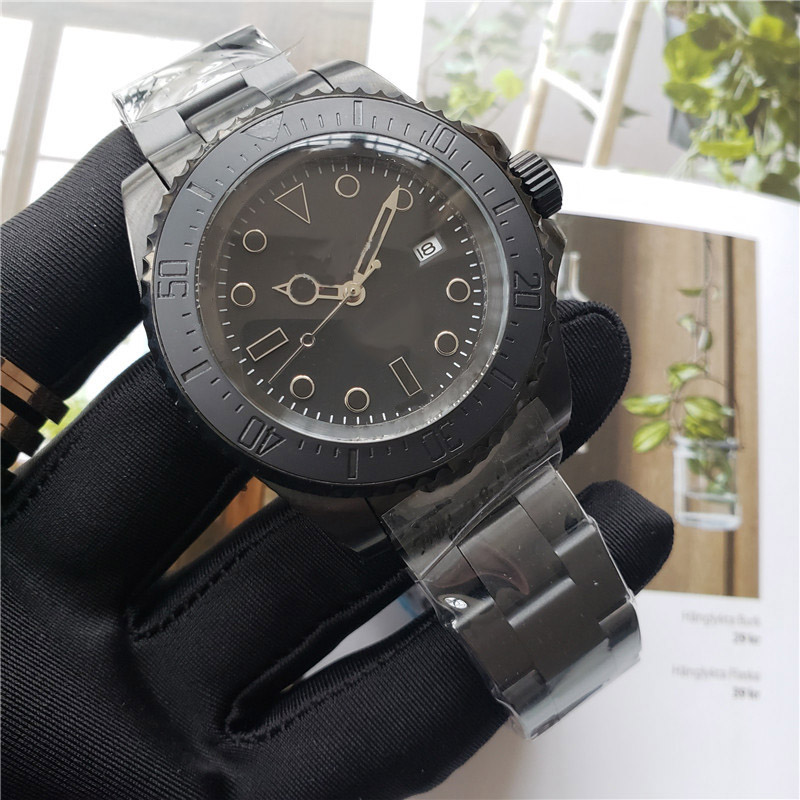 

Mens Automatic Mechanical Black Gradient Watch 44mm Sport Luminous Water Resistant Watch, Colour5