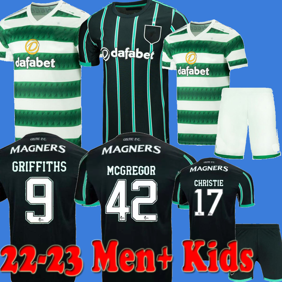 

22 23 Celtic Soccer Jersey Home KYOGO ABADA AJETI Away Soccer Shirt Third FORREST TURNBULL JOTA 2021 2022 2023 Goalkeeper Football Uniforms Adult Men Kids fan player, Kids 21 22 third away