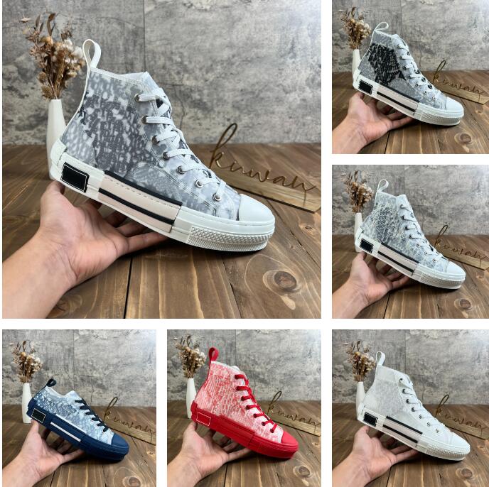 

Designer Shoes B23 Sneakers Oblique Mens Sneaker Technical Canvas Leather Women Casual Shoe Top Quality with Box Luxurys Trainers Size 35-46, Customize
