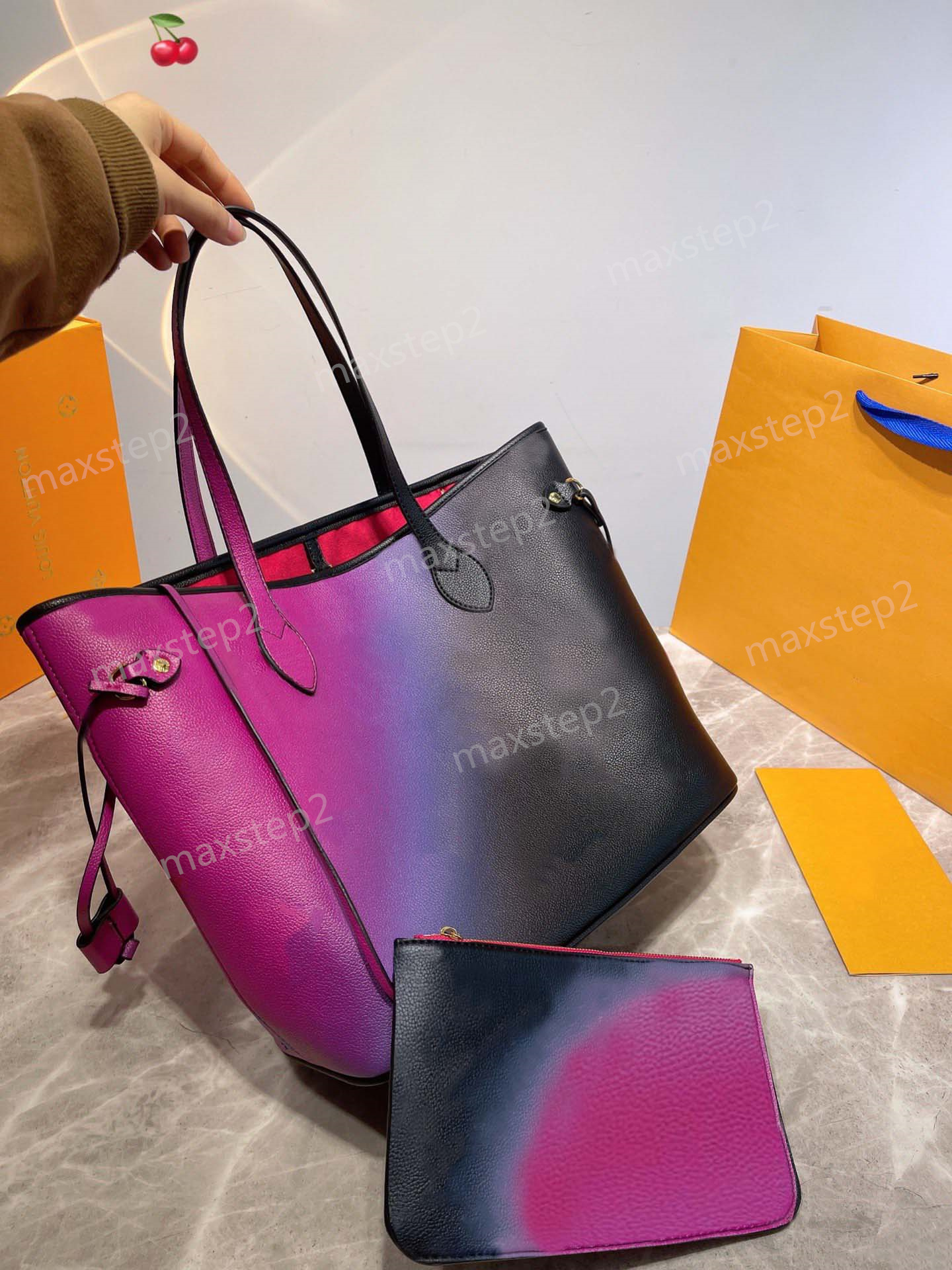 

2022 Game on MM tote Luxury Designers Evening bags Spring in the City womens Big capacity bag Shopping handbags purses lady totes Coin Purse 2pcs set, 01