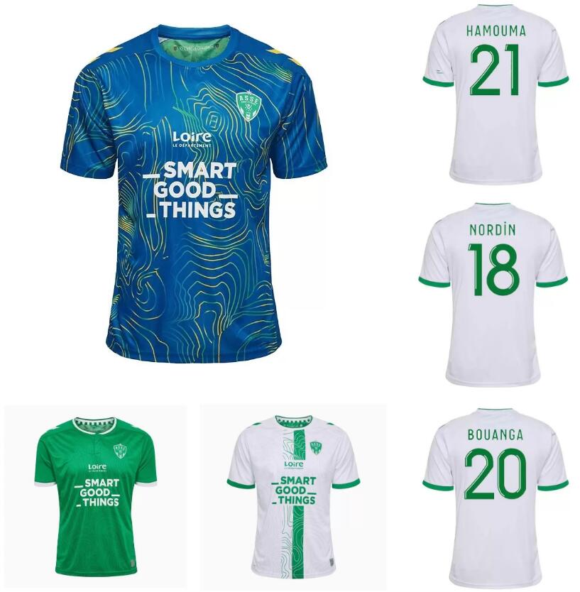 

2022 2023 MAILLOT DE FOOT AS Saints-Etienne soccer Jersey MAN KIDS KIT Youssouf 22 23 ST Etienne KHAZRI BOUDEBOUZ AHOLOU asse FOOTBALL SHIRT
