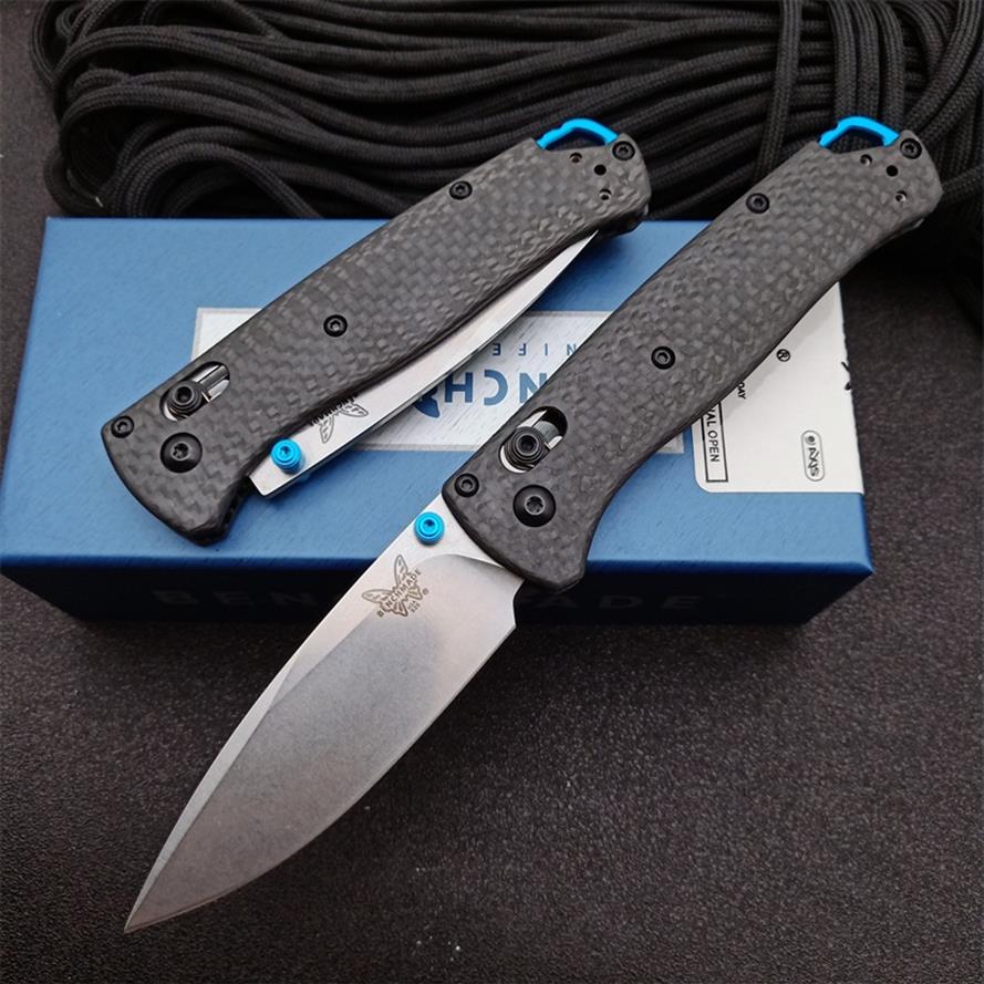 

Benchmade 535-3 Bugout AXIS Folding Knife 3.24" S90V Satin Plain Blade Carbon Fiber Handles Pocket Tactical Knives Outdoor Ca334m