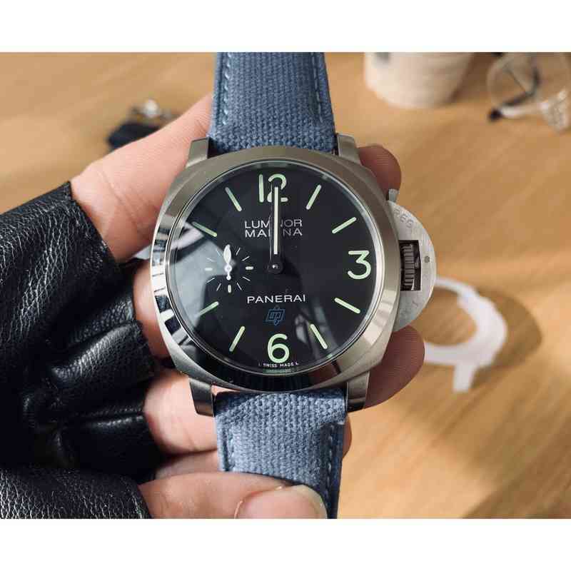 Panera Men's Mechanical Watch Super Luminal 316L Case en acier inoxydable 44 mm mode atmosphérique B