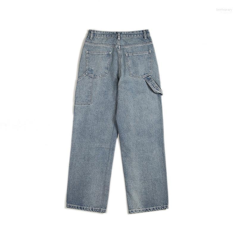 

Men' Jeans Fashion Loose Straight Casual Wide Leg Pants Cowboy Mans Streetwear Korean Hip Hop Trousers 3 Colors Bert22, C120