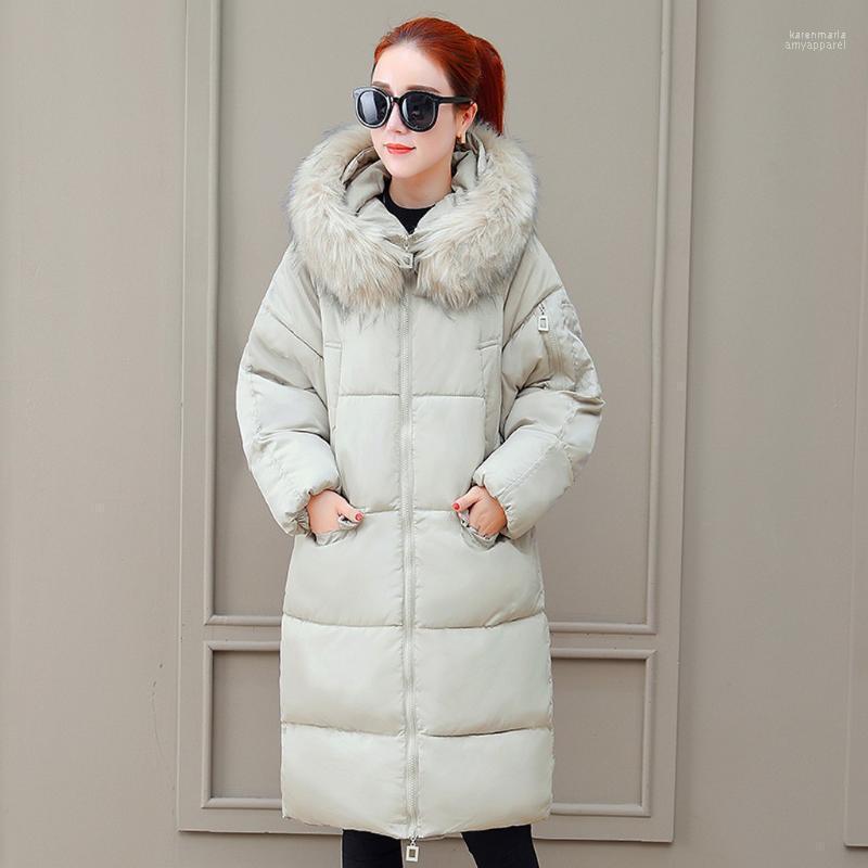 

Women' Jacket Winter Faux Fur Pakas Hooded Down Warm Coat Windbreaker Parkas Casaco Feminino L918 Kare22, Bk