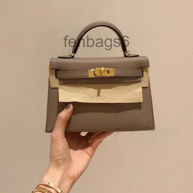 

Designers Bag Herme 2022 Bags Women Handbags French Dudk Counter Authentic Women's Leather Kellies Mini Hand Bill Lading, Red 19cm