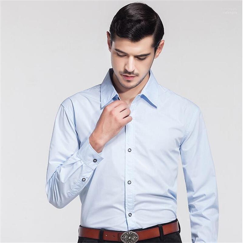 

Men's Dress Shirts Mens Long Sleeves Shirt 2022 Summer Men Fashion Business Slim Male Boy Teenager Big Size S-8XL Tops 1 Quin22, Pink