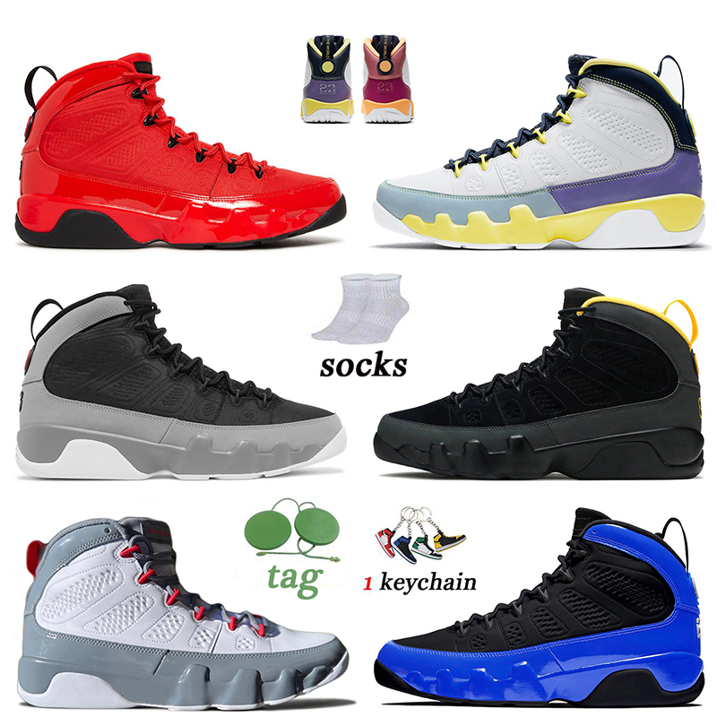 

Particle Grey Fire Red 9s Jumpman 9 Basketball Shoes 2022 Chile Red Change The World University Gold Patent Bred Statue Space Jam Mens Trainers Sports Sneakers, D25 particle grey 40-47