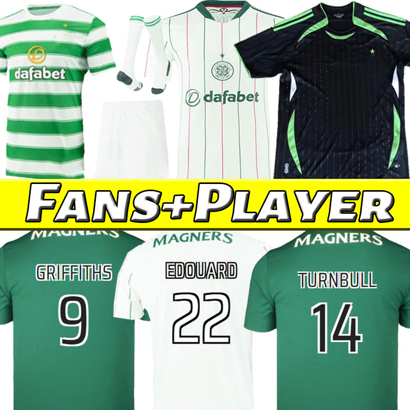 

21 22 Celtic soccer jerseys Fans Player version EDOUARD AJETI GRIFFITHS MCGREGOR CORREA CHRISTIE Goalkeeper 2021 2022 men kids kit football shirts TURNBULL, Third