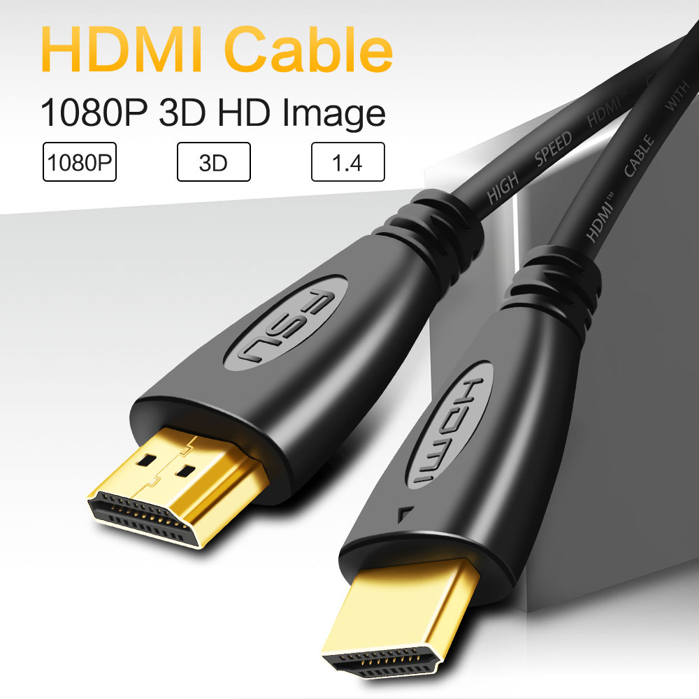 

HDMI Cable Video Cables High Speed HDMI to HDMI Cable 1080P 3D Gold Plated For HDTV XBOX PS4 PS5 Splitter Switcher 0.3m 1m 3m 10m 20m