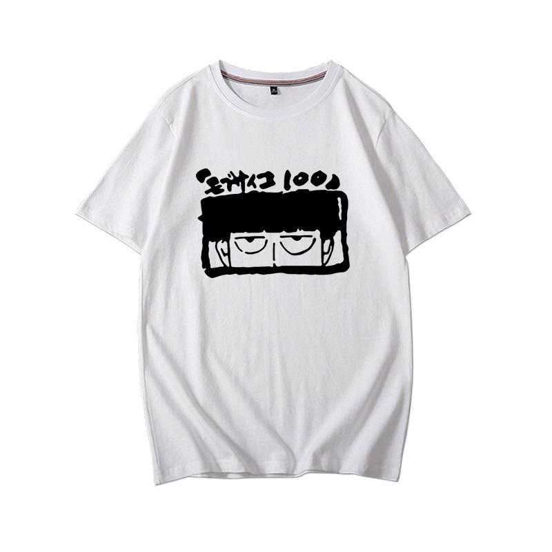

Men's T-Shirts Mob Psycho 100 Mobu Saiko Hyaku Printing Casual Tee T ShirtMen's