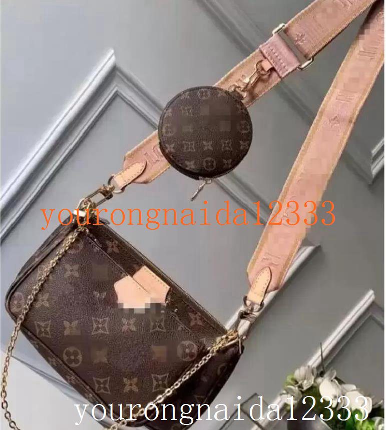 

Luxury women 3ps mini pochettes Handtasche borsa shoulder bag womens crossbody Waist Bolso leather handbag #001, Black flowers