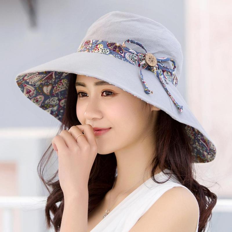

Visors Female Beautiful Anti Sun Bow Cap Temperament Women Printed For OutdoorVisors VisorsVisors, Blue