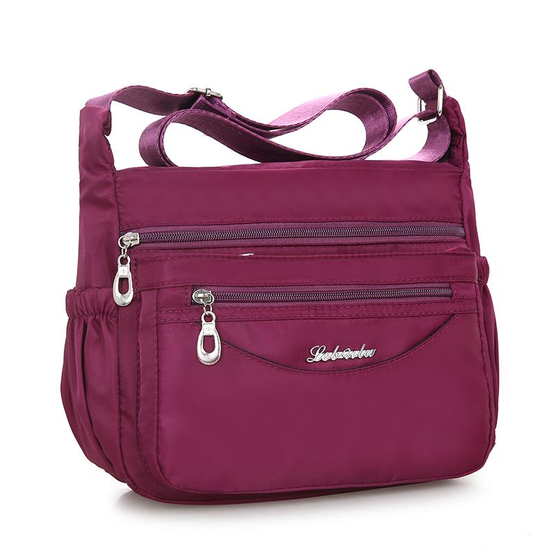 

Evening Bags Herald Fashion Waterproof Nylon Women Messenger Carteira Vintage Hobos Ladies Handbag Female Crossbody Shoulder BagsEvening, Black