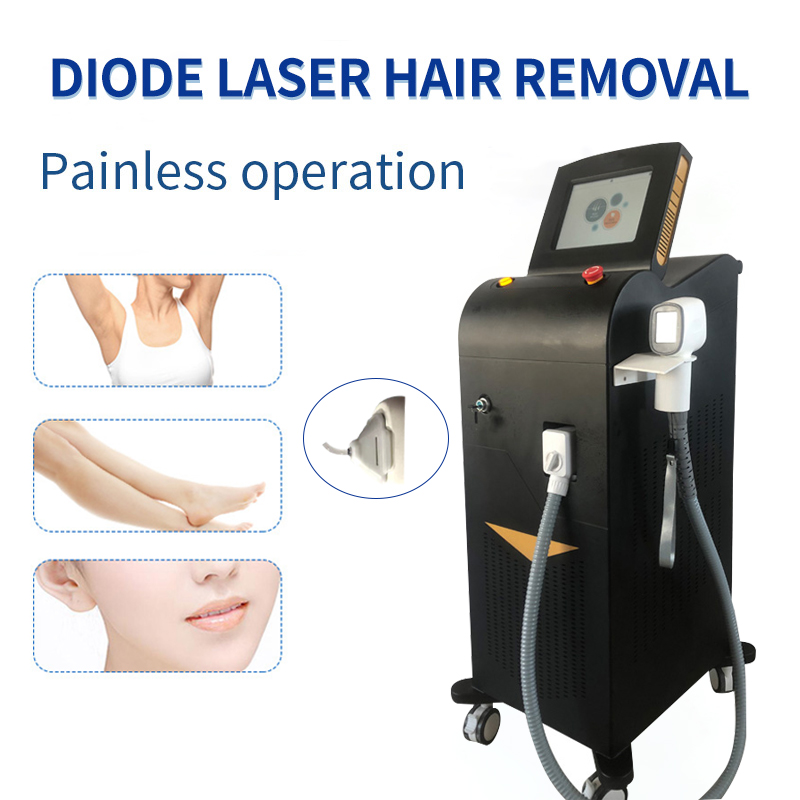 

Profesional 808 diode laser hair removal machine handpiece with screen