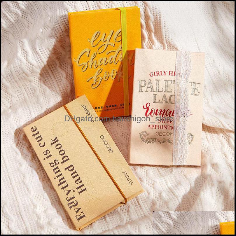

Eye Shadow Eyes Makeup Health Beauty Gecomo 7 Colors Lace Ribbon Palette Book Pearlescent Glitter Pigment Matte Shimmer Colorf Eyeshadow D