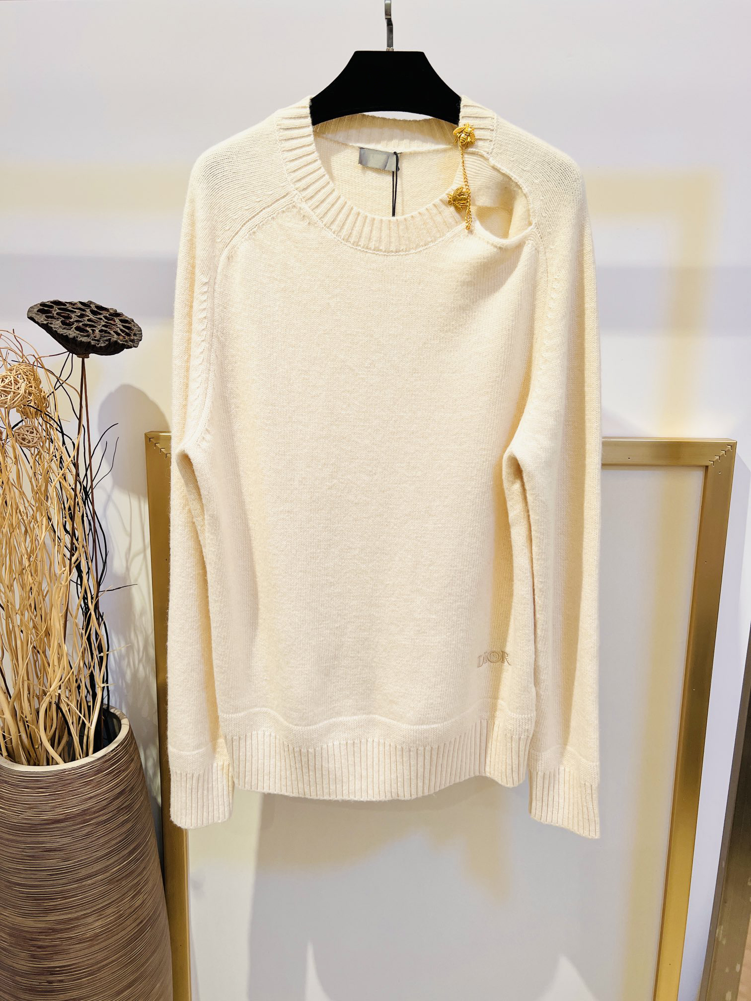 Autumn and winter new luxury sweaters US size fashion designer sweater high quality metal bee stitching design mens sweaters