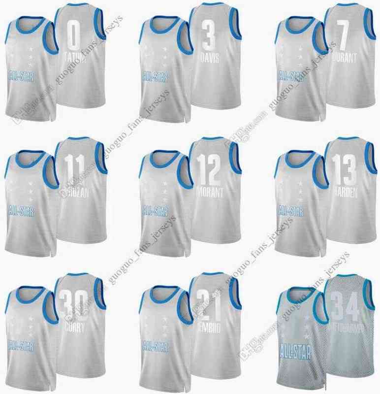 

Custom Printed 22 New Basketball Jerseys davis ball george morant tatum curry young White High Quality Jersey Size S--XXL