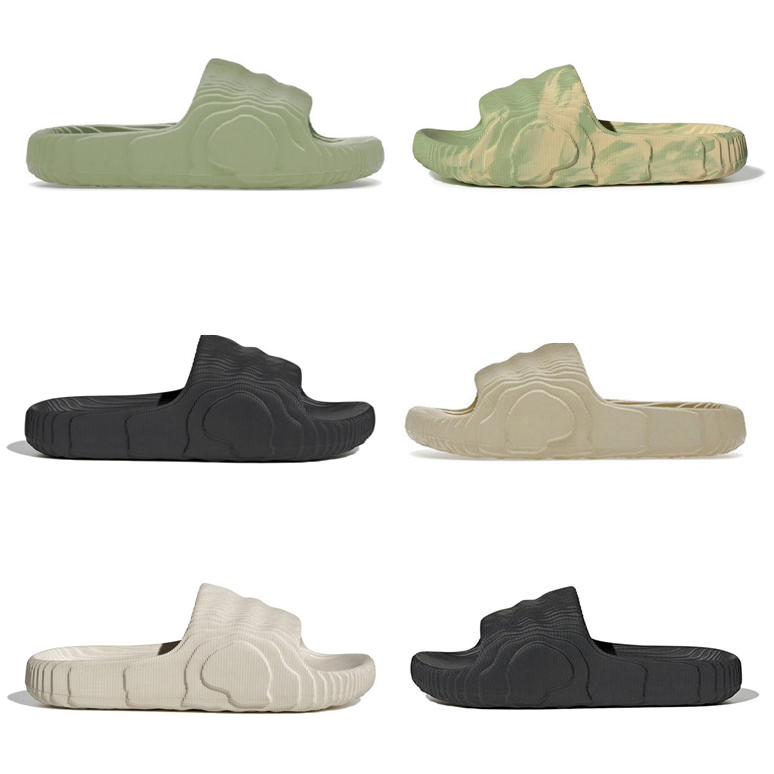 

2022 Adilette 22 Men Women Designer Slippers Slides Sandals Fashion Magic Lime St Desert Sand Black Grey Slipper Slide Sandal Scuffs, Pay for box