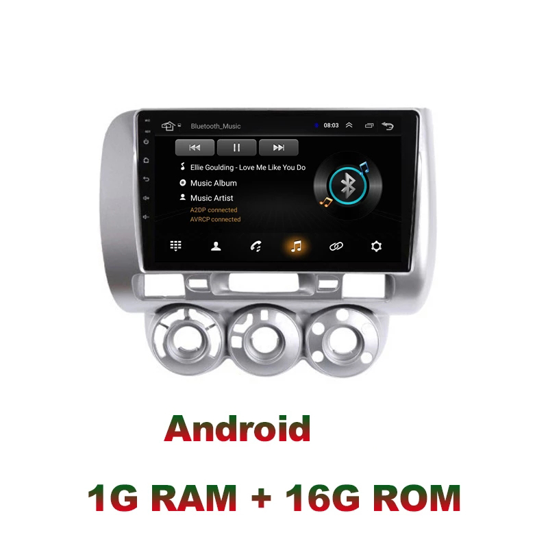 

9 Inch Android Car GPS Video Navigation Radio for Honda FIT JAZZ 2004-2007 Auto Stereo Head Unit