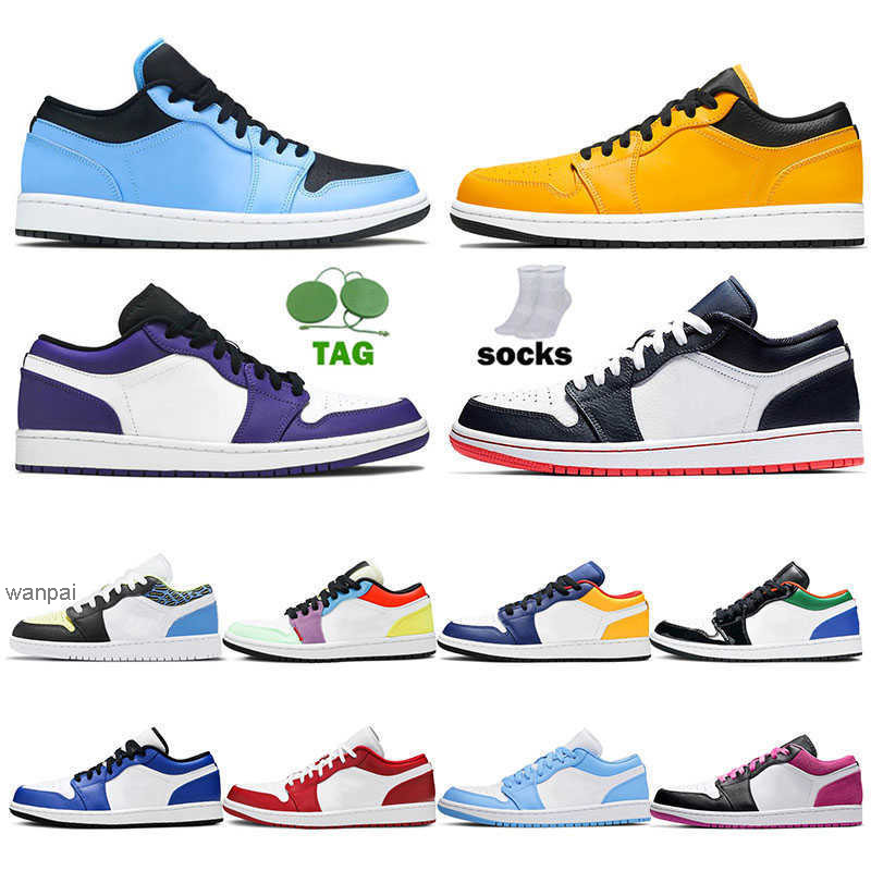 

Authentic Jumpman 1 1S Basketball Shoes Women Men One Low University Blue Black Gold Wolf Sliver Starfish UNC Purple Smoke Gr jorda jordens shoe, A10 low camo 36-45