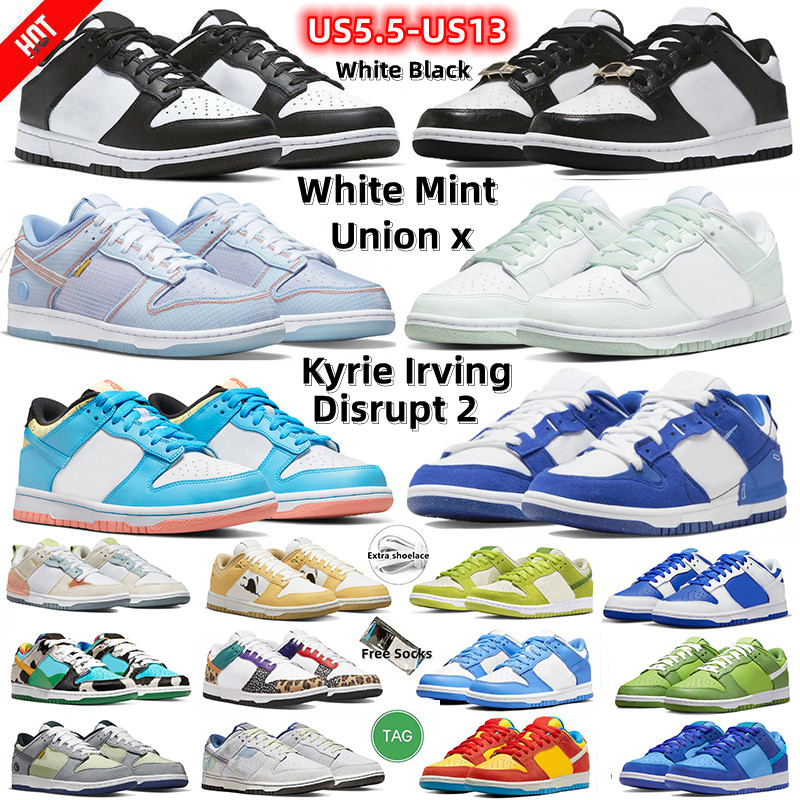 

big size 36-47 Designer low sneakers men Running Shoes White Mint White Black Racer UNC Blue Union x Kyrie Irving Sun Club Disrupt 2 World Champ women sports dunksb dunks, Color#12