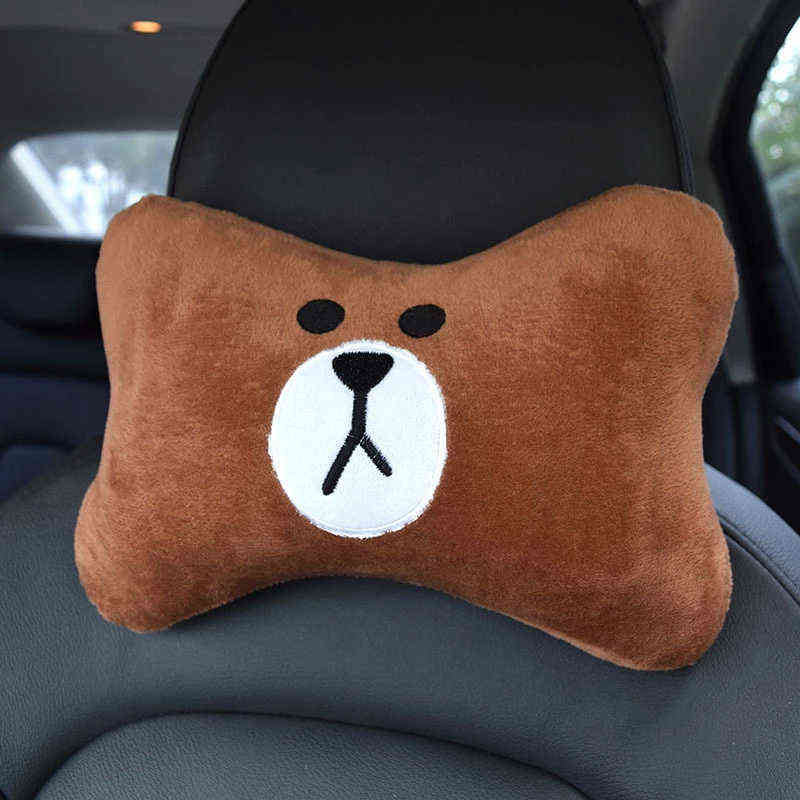 

2Pcs Car Headrest Pillow, Cartoon Neck Comfortable Soft Seat , Head Rest Cushion, Universal H220422