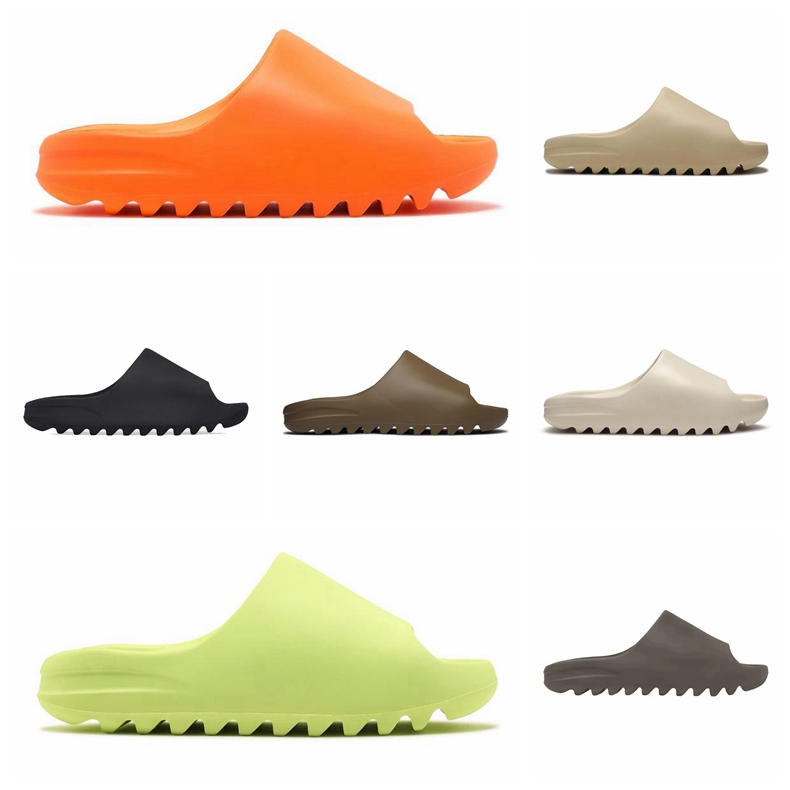 

2022 Designer Mens Women Summer Slippers Sandals Moon Gray Cream Clay Slides Shoes EVA Rubber Fashion Google Popular Rubber Sandal Trendy Multi Style with box