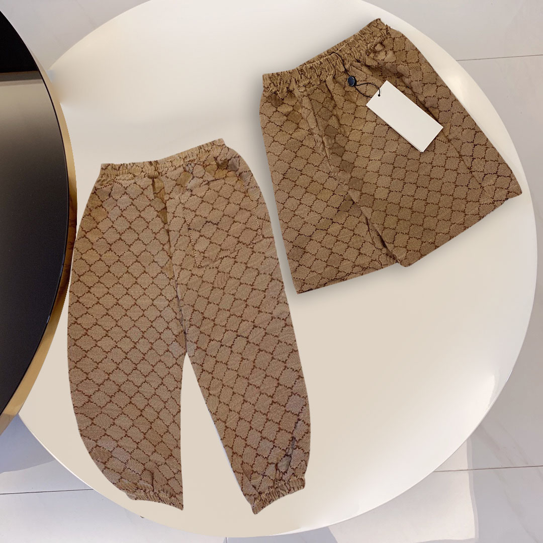 Pantalon de créateur pour enfants garçons filles d'été court long pantalon mode lettre imprimée vêtements à la mode 2 styles pantalon d'enfants