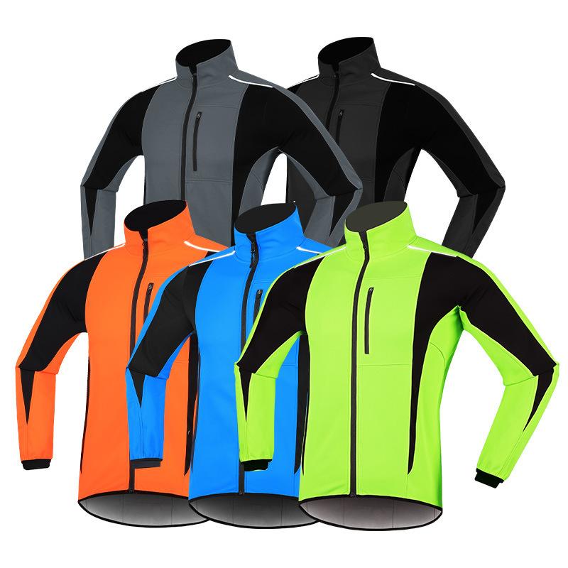 

Racing Jackets Cycling Jacket Men' Composite Waterproof Fleece Warm Top Windproof Winter Thick JacketRacing, 11695-fluorescent