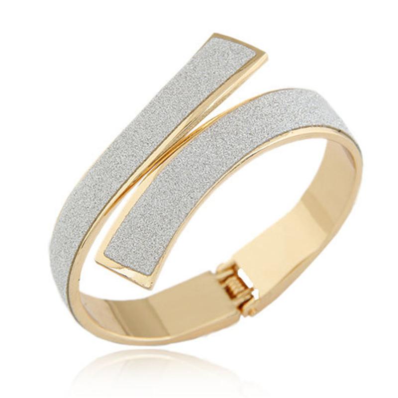 

Bangle Cuff Bracelets & Bangles For Women Men Fashion Gold/Silver Pulseras Jewelry Female Charm Bracelet Accessories Pulseiras BijouxBan