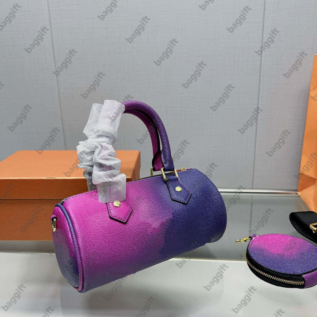 

Toles Bags Sunrise Pastel Midnight Fuchsia Sunset Nano Speedy 16-30 Cm Boston Pillow Purse Denim Leather Retiro Shoulder Cross Body, White grey flower 25