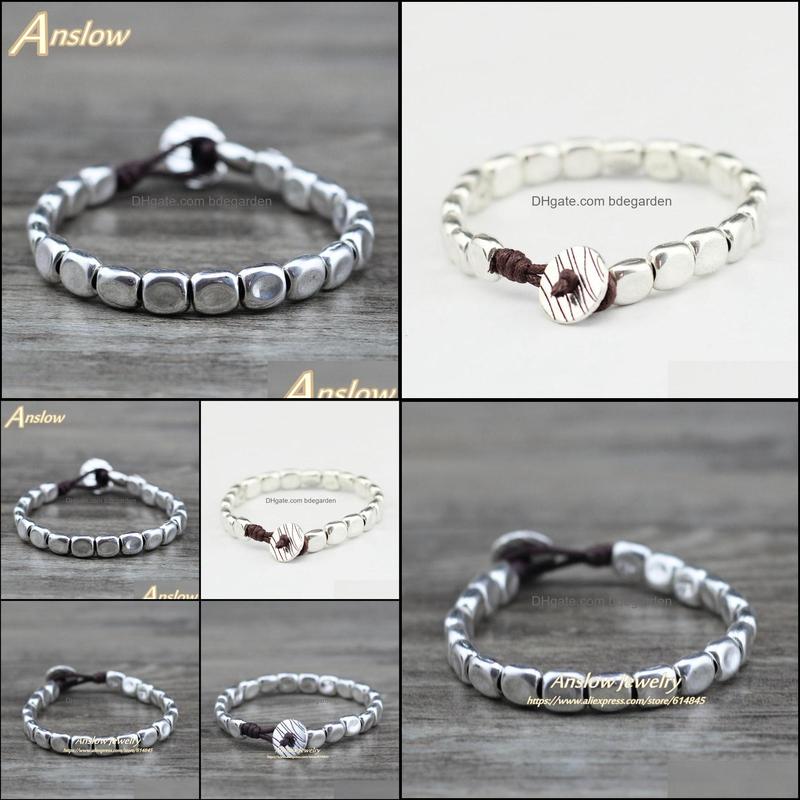 

Charm Bracelets Jewelry Fashion- Vintage Classic Fashion New Friend Couple Love Women Rope Antique Sier B Dhn5H