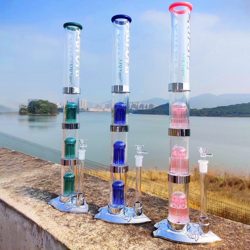 

Aurora Hookah Shisha Set Newest Detachable Cleaning Glass Water Pipe Portable Hookah Bong Smokeshop Supplies Smoking Accessories