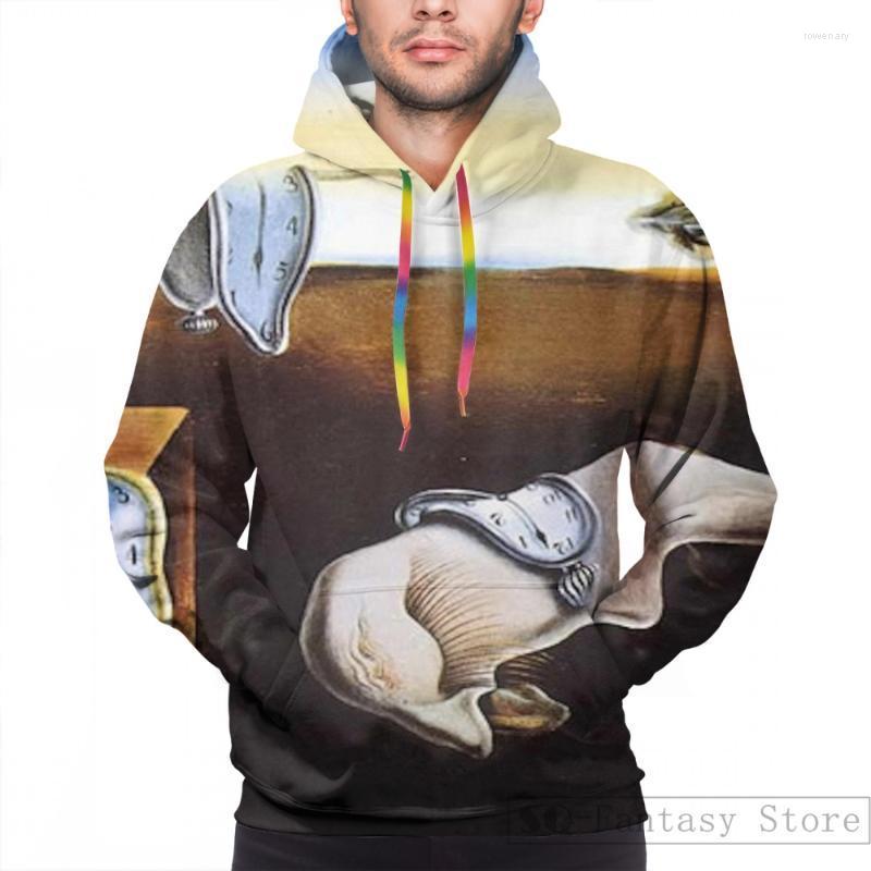 

Men' Hoodies & Sweatshirts Mens Sweatshirt For Women Funny THE PERSISTENCE OF MEMORY - SALVADOR DALI Print Casual Hoodie StreatwearMen' Ro