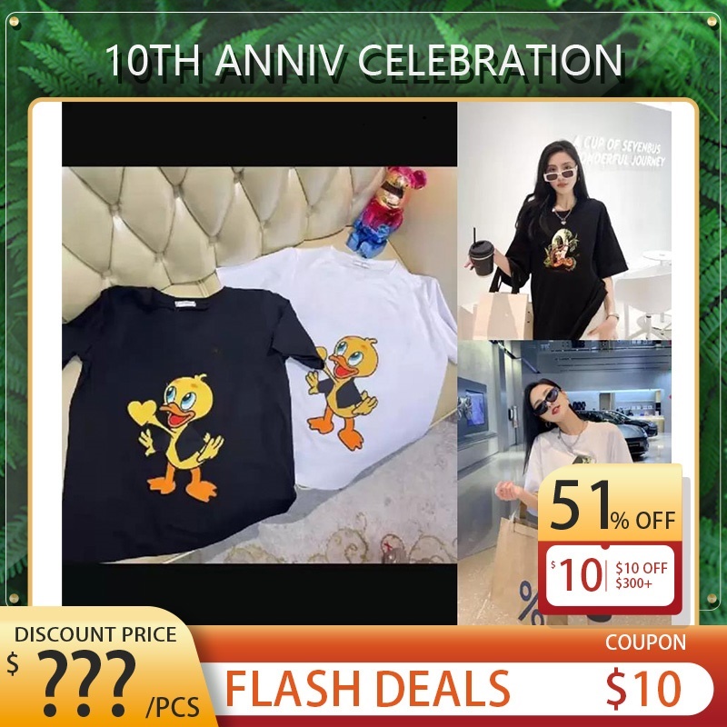 

2022 Summer INS Tide Brand Men's T-Shirts Round Neck Tee Printed men and women short-sleeved Casual Loose Fashion T-shirt, Customize