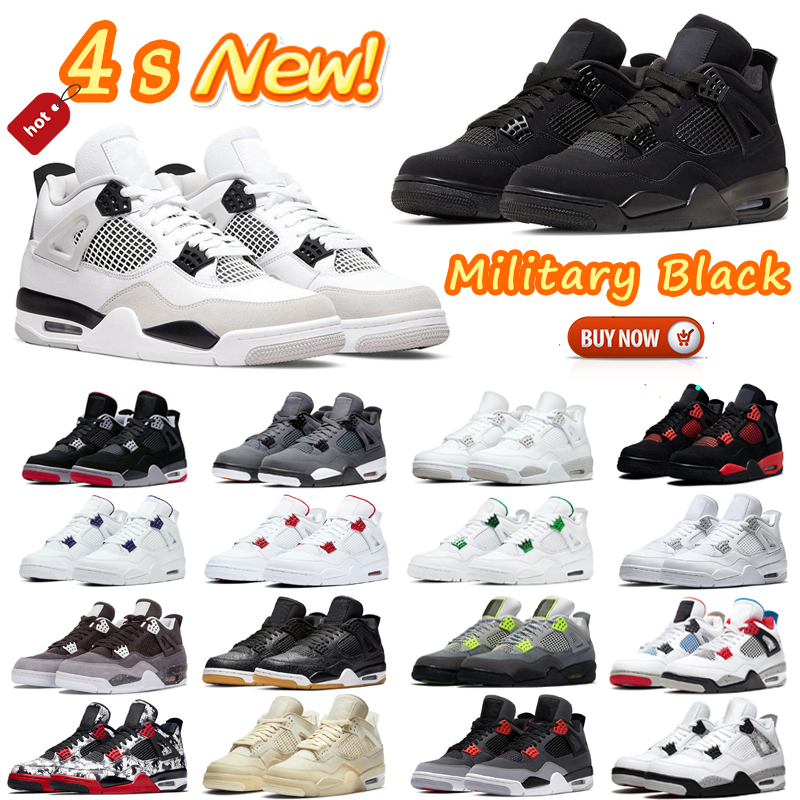 

shoes jumpman retro Men Basketball Shoes 4s 4 Military Black Cool Grey University Blue White Oreo Mens Women Trainers Sports Sneakers, #12 cactus jack