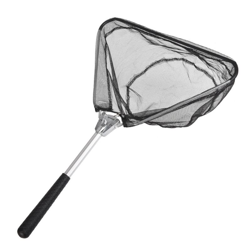 

Fishing Accessories Selling Collapsible Net Aluminum Alloy Nylon Mesh Foldable Fish Catching Landing NetsFishing