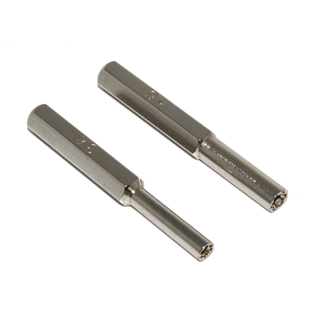 

3.8mm and 4.5mm Gamebit Hex Tool Bit Screwdriver for N64 NGC SNES SEGA Game Cartridge