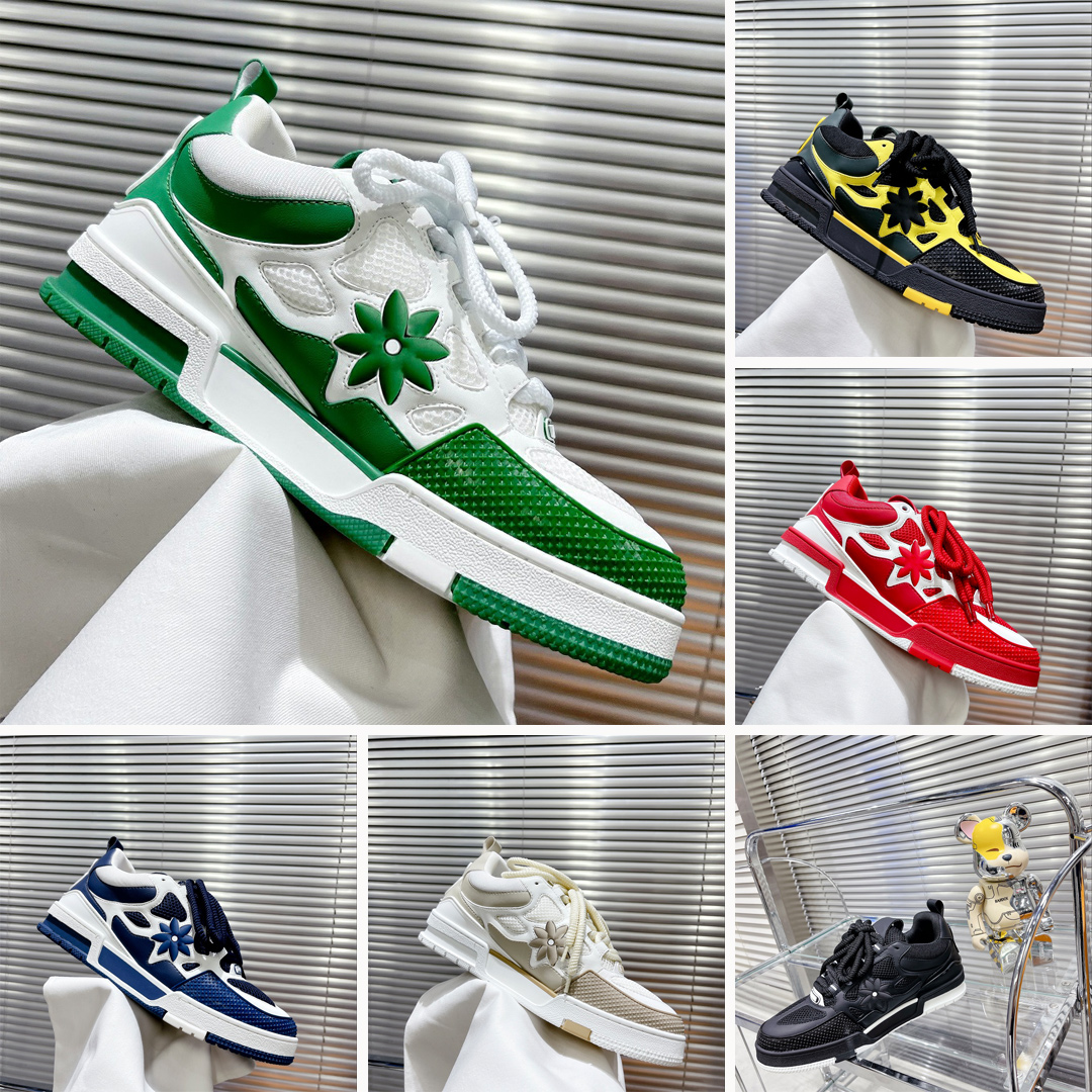 

NEW 2023 SS23 Trainer Sneaker 54 Trainers Luxury Shoe Designer Sneakers 23SS Genuine Leather Men Women Fashion Brand Top Quality size 35-46, Color 2