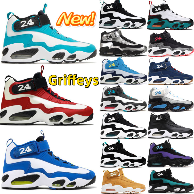 

New Penny Hardaway Griffeys 1 Men Basketball Shoes Varsity Royal Blue Black Metallic Freshwater Wheat Purple Venom Sweetest Swing Safari UNC Aquamarine 24 Sneaker, Shoebox