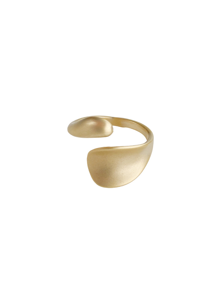 

Cluster Rings Women Gold Sliver Color Matte Metal Geometric Open Simple Trendy Minimalist Solid Circle Adjustable RingCluster