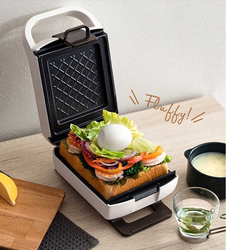 

Bread Makers 220V Mini Electric Sandwich Maker Non-stick Home Appliance Baking Machine Breakfast Baker Multicooker